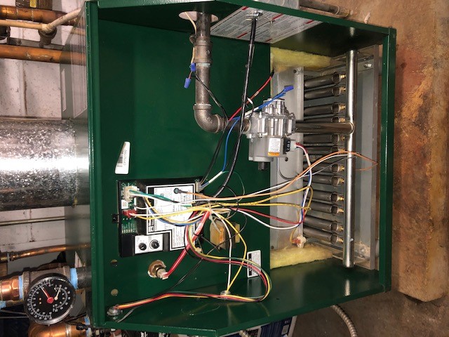 Hot Water Boiler After Maintenance
